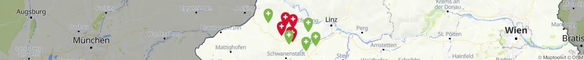 Kartenansicht für Apotheken-Notdienste in der Nähe von Michaelnbach (Grieskirchen, Oberösterreich)